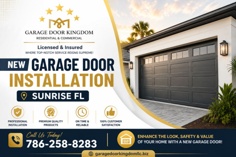 Modern Glass Garage Doors Transform Residential Aesthetics in Sunrise, FL Modern Glass Garage Doors Transform Residential Aesthetics in Sunrise, FL